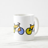 kleurenfiets koffiemok (Voorkant rechts)