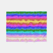 Kleurengolven Fleece Deken (Voorkant (Horizontaal))