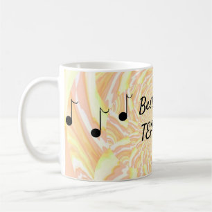 Kleurengolven Theemok voor Muziekleraar Koffiemok