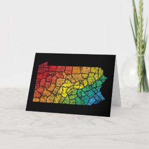 kleurengraafschappen uit pennsylvanië kaart