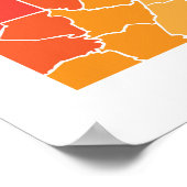 kleurengraafschappen uit pennsylvanië poster (Hoek)