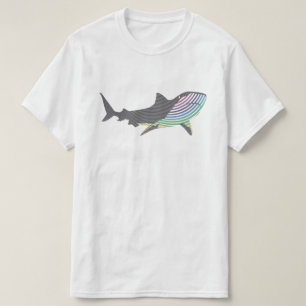 Kleurenhaaienwervelkolom T-shirt