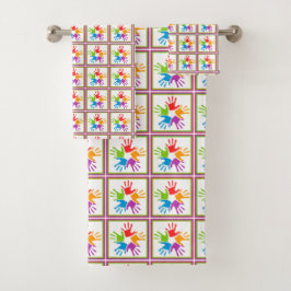 Kleurenhanddoekset Bad Handdoek