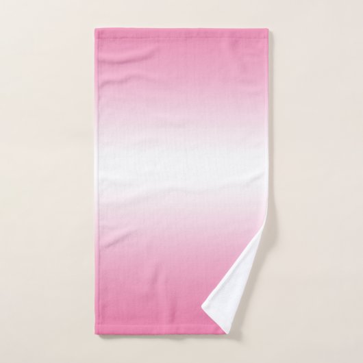 Kleurenhanddoekset voor pink roze ombre gradiënt bad handdoek (Handdoek)