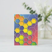kleurenhexagon briefkaart (Staand voorkant)