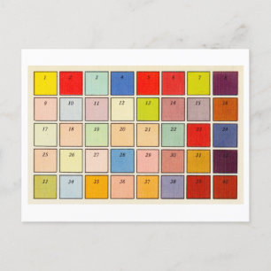  kleurenkaart voor het inkleuren van foto's Briefk Briefkaart