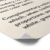 Kleurenkaartkleurenwiel Poster (Hoek)