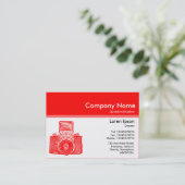 Kleurenkop III v2 - Rood - camera Visitekaartje (Staand voorkant)