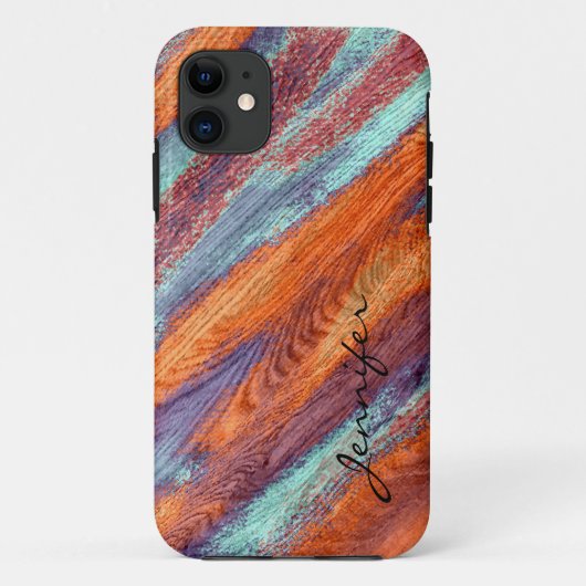 Kleurenkorreltextuur van Retro #2 Case-Mate iPhone Case (Achterkant)