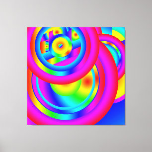 Kleurenkringen Canvasprint Canvas Afdruk