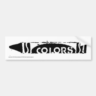 Kleurenkruipensticker Bumpersticker