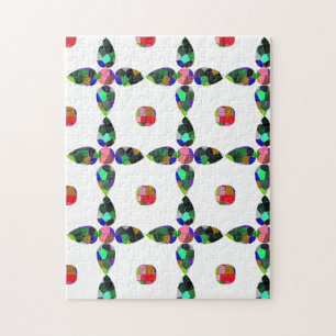 Kleurenkunst met peervorm legpuzzel