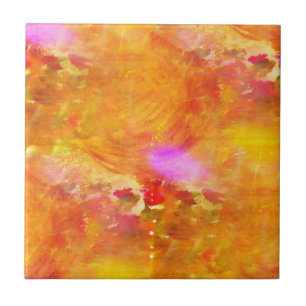 kleurenkunst naadloos gele achtergrond, oranje tegeltje