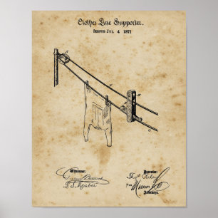 Kleurenlijn voor wasruimte, verflijn poster