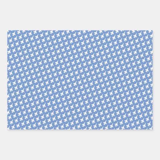  kleurenmix F-16 jetpatroon Inpakpapier Vel (Voorkant 2)