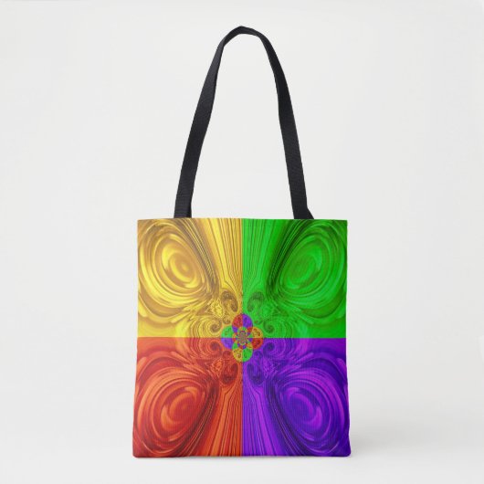 Kleurenogen Canvas tas (Voorkant)