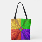 Kleurenogen Canvas tas (Achterkant)
