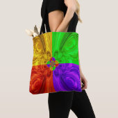 Kleurenogen Canvas tas (Dichtbij)
