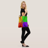 Kleurenogen Canvas tas (Op model)
