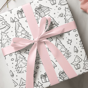 Kleurenoverzicht van Kerstmis Cadeaupapier
