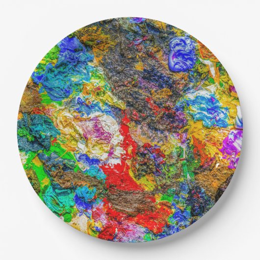 Kleurenpalet Papieren Bordje (Voorkant)