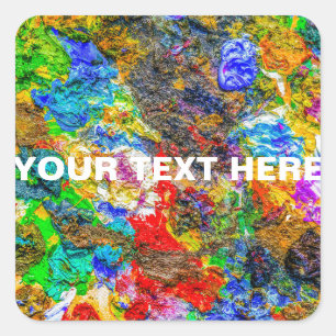 Kleurenpalet Vierkante Sticker