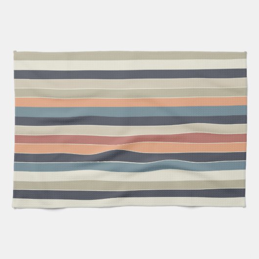 Kleurenpaletstrepen voor koelen theedoek (Horizontaal)