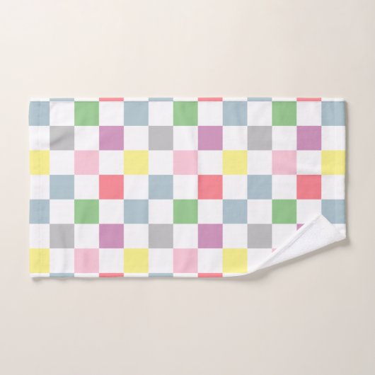 Kleurenpasta's voor kleine controleurs: wit gechec handdoek (Handdoek)