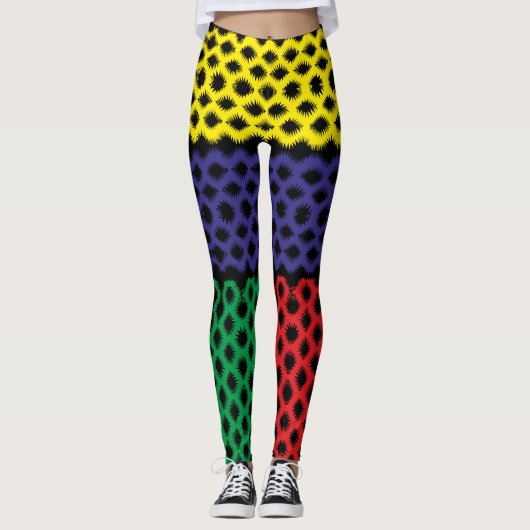 KLEURENPATROON 2 LEGGINGS (Voorkant)