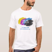 Kleurenpenseel, splash t-shirt (Voorkant)