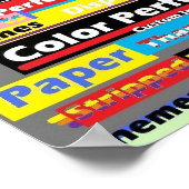 Kleurenperfecte beeldreclame poster (Hoek)