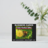 Kleurenperfecte beeldreclame visitekaartje (Staand voorkant)