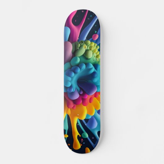 Kleurenplash Skateboard (Voorkant)