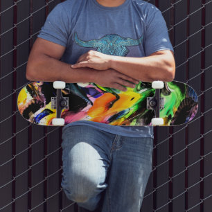 Kleurenplash Skateboard