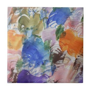 Kleurenplastic keramische tapijten tegeltje