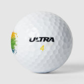 Kleurenpoeder regenboog golfballen (Logo)