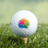 Kleurenpoeder regenboog golfballen (Insitu Shirt)