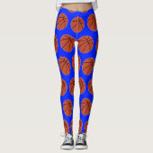 Kleurenpoorten voor Basketball Player Custom Team Leggings (Voorkant)