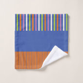KleurenPop Stripes modern gestript design Bad Handdoek (Wasdoekje)