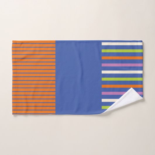 KleurenPop Stripes modern gestript design Bad Handdoek (Handdoek)