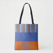 KleurenPop Stripes modern gestript design Draagtas (Voorkant)
