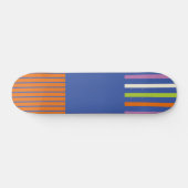 KleurenPop Stripes modern gestript design Skateboard (Horizontaal)