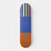 KleurenPop Stripes modern gestript design Skateboard (Voorkant)