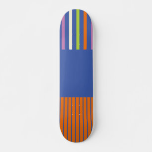 KleurenPop Stripes modern gestript design Skateboard