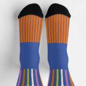 KleurenPop Stripes modern gestript design Sokken (Top)