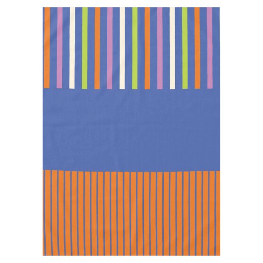 KleurenPop Stripes modern gestript design Tafelkleed (Voorkant)