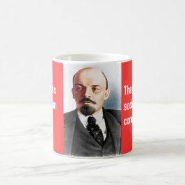 Kleurenportret van Lenin Koffiemok