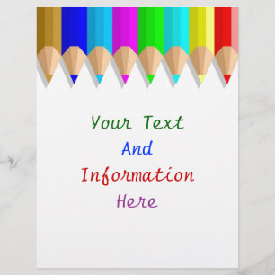 Kleurenpotloodbrochure Flyer