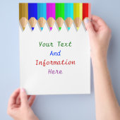 Kleurenpotloodbrochure Flyer (Hand)