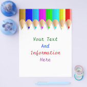 Kleurenpotloodbrochure Flyer (Enkel)